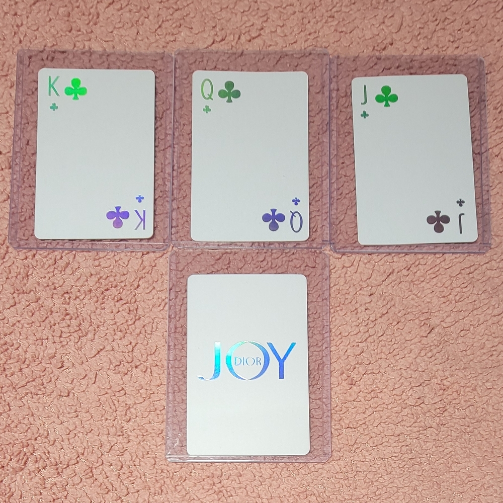 Dior Joy Holographic Playing Cards Clubs PICK ONE